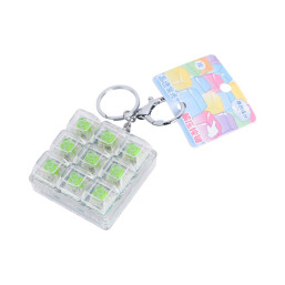 High-Transparency Glow Stress-Relief Nine-Grid Key Clip - Green